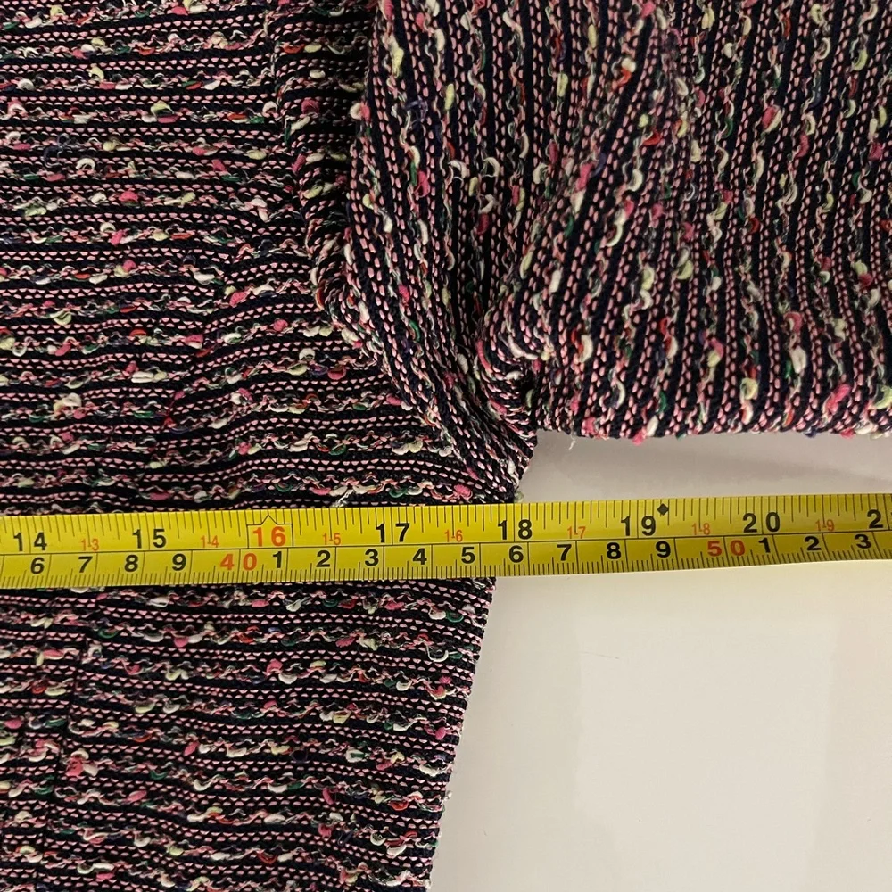 St. John Collection Tweed Blazer Jacket Texture Knit Multicolor - Picture 9 of 11